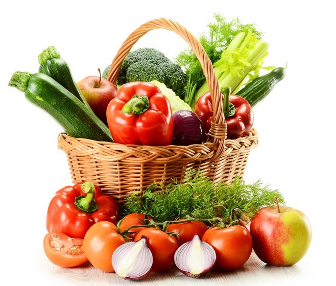 蔬菜 一篮子蔬菜水果